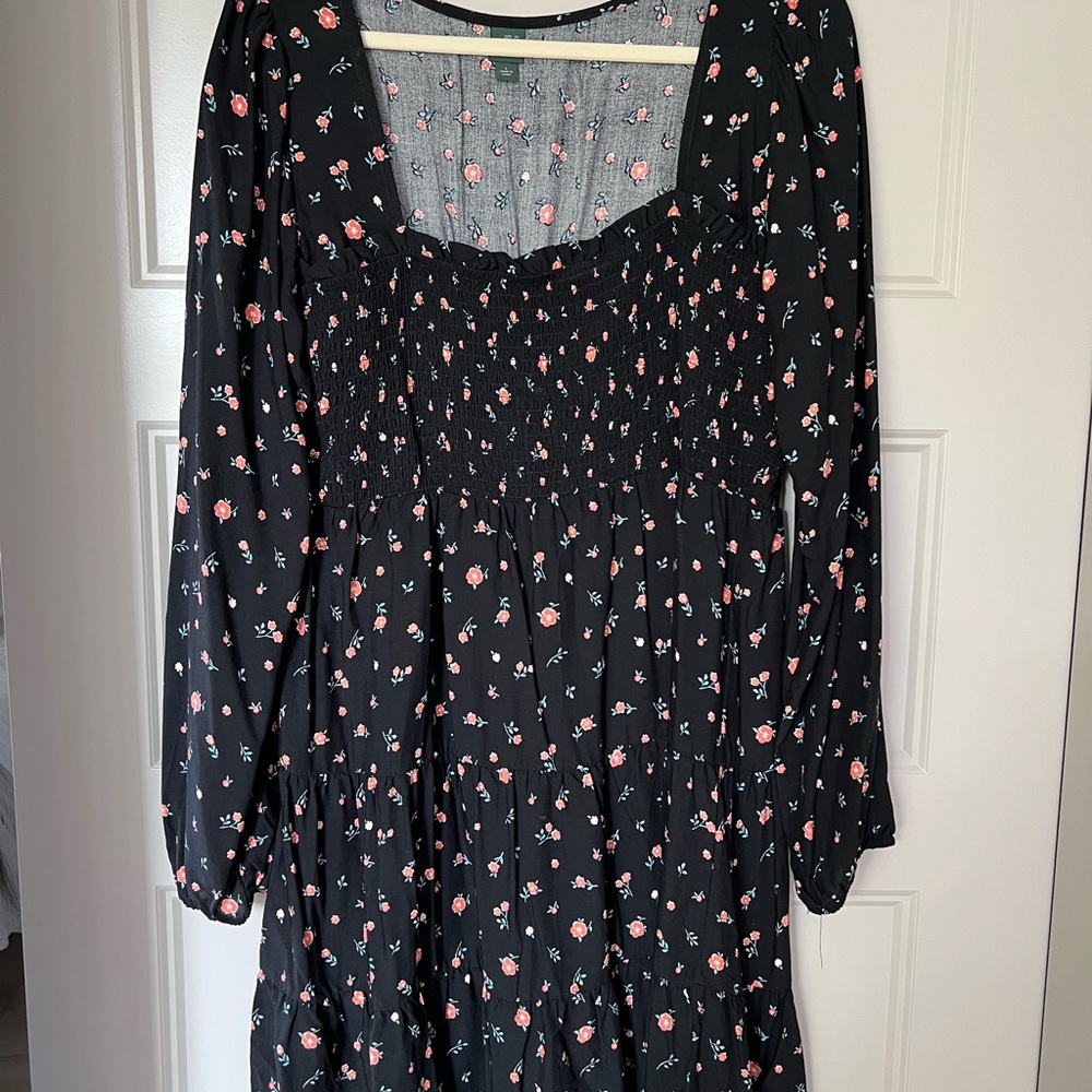 Black Floral Dress